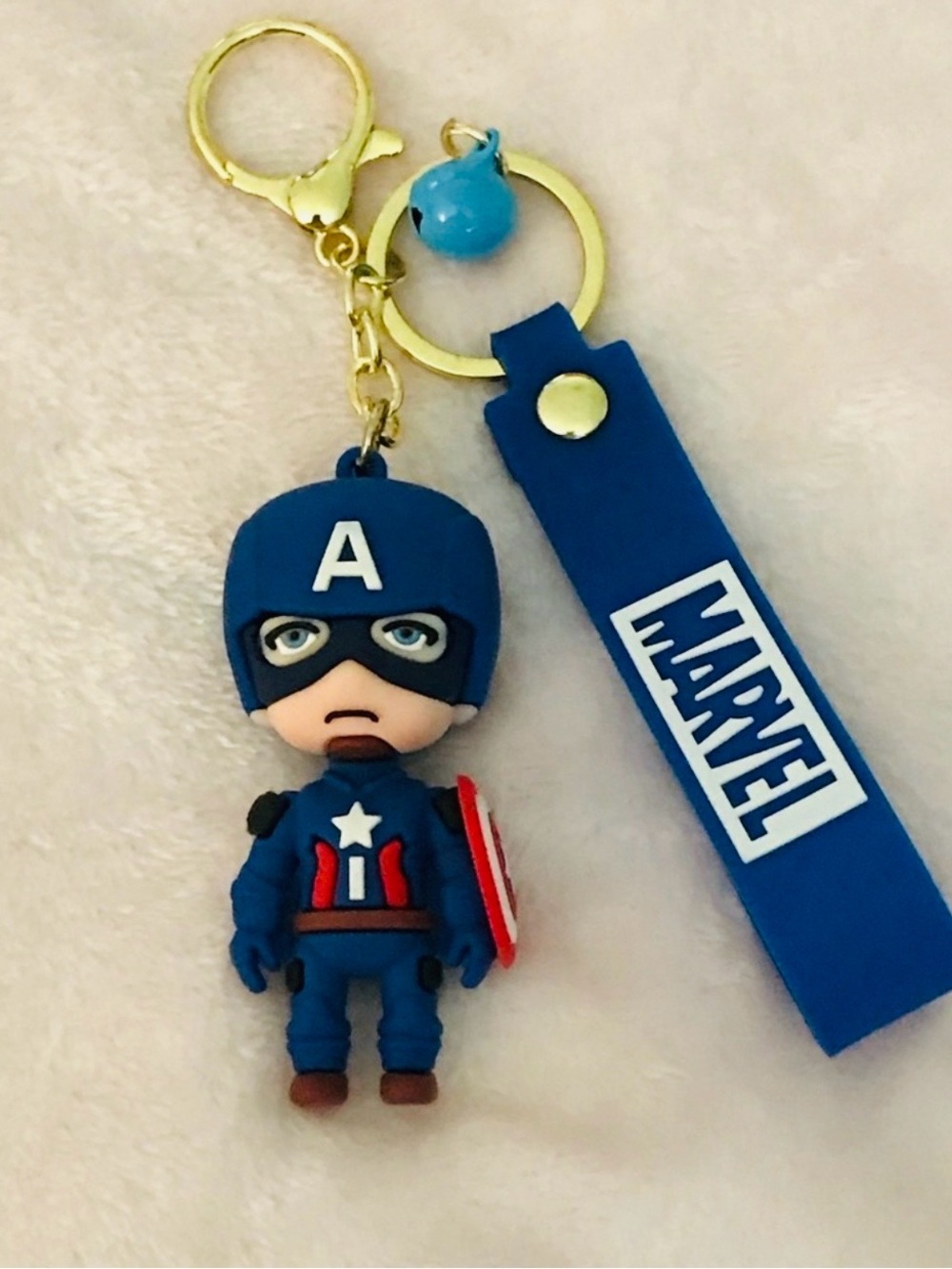 ✨✨5/$10✨✨Marvel Captain America Keychain Anime Cartoon Pendant Schoolbag Lovely